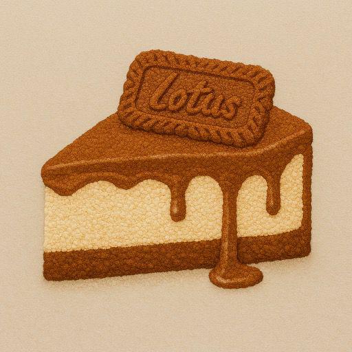 Lotus Cheesecake Slice | Handmade Dessert Slice for Cake Lovers