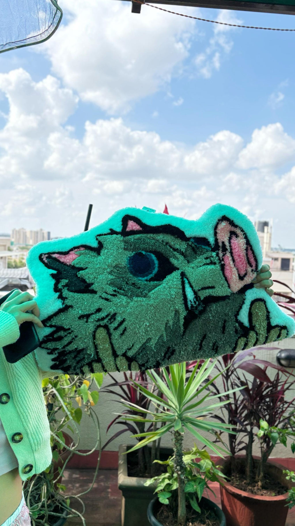 Custom Demon Slayer Inosuke Rug – Embrace Your Inner Anime Fan with this Unique Piece