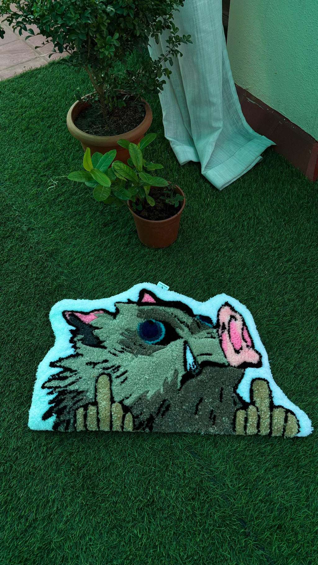 Custom Demon Slayer Inosuke Rug – Embrace Your Inner Anime Fan with this Unique Piece